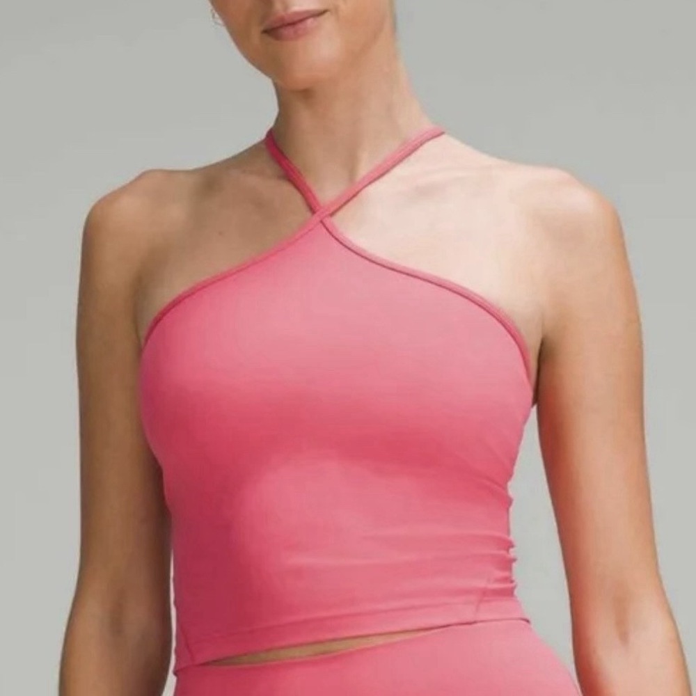 Lululemon Align T-Strap Tank Pink Soft Lightweight Yoga Athletic Stretch 14